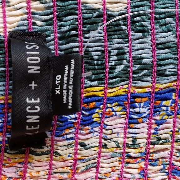 Urban Outfitters Silence + Noise NWT Multicolored Floral Paisley Halter Top XL - Picture 7 of 9